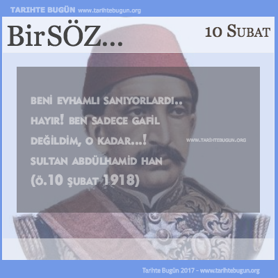 Sultan Abdülhamid Hanın Vefatı