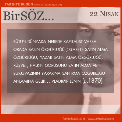 Vladimir İlyiç Lenin kimdir doğum günü