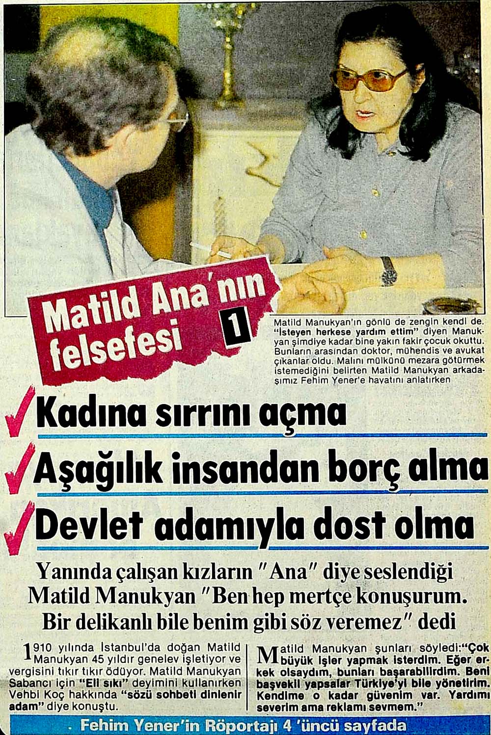 Matild Manukyan Kimdir ölümü