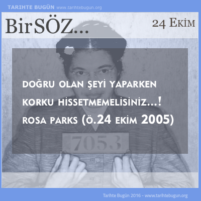 Rosa Parks ölüm Tarihi Günü