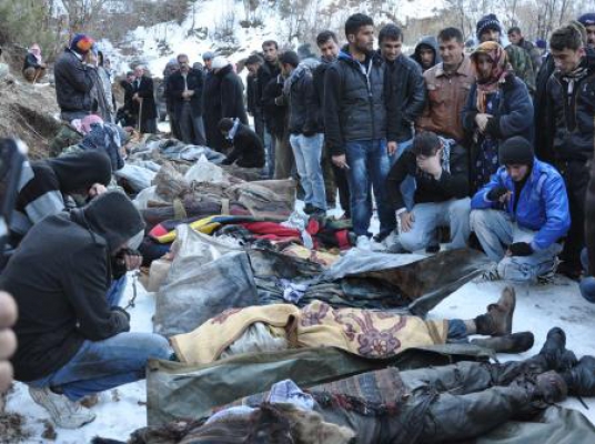 Hava bombardımanında siviller vuruldu 