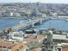 Istanbulda Tarihi Galata Köprüsü Yandı