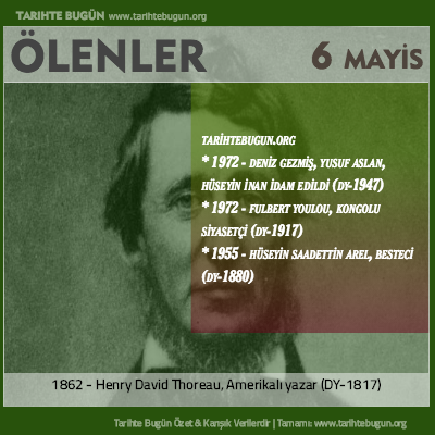 Bugün ölenler özet 06 Mayis