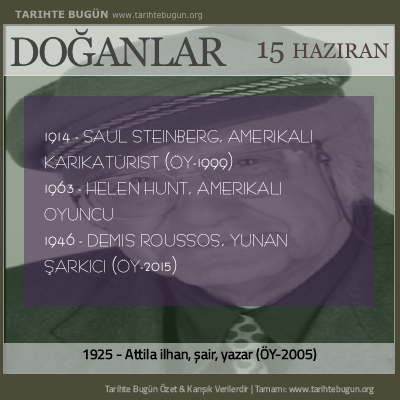 Bugün doğan özet 15 Haziran
