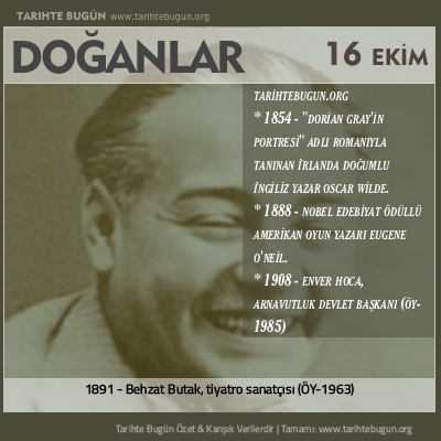Bugün doğan özet 16 Ekim
