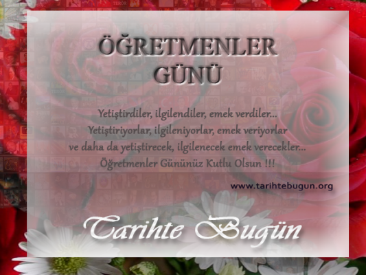 Öğretmenler Günü Bu yıl bugün
