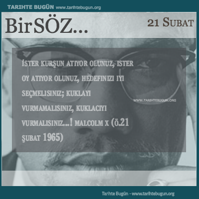 Günün Sözü Malcolm X kuklayı vurmamalısınız