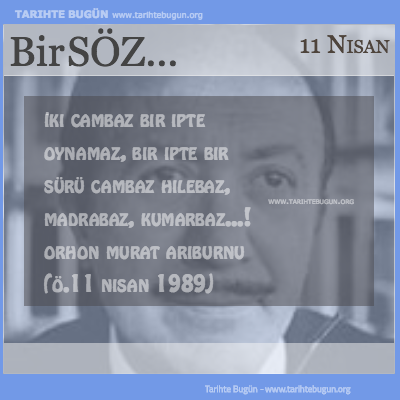 Günün Sözü Orhon Murat Arıburnu iki cambaz bir ipte oynamaz