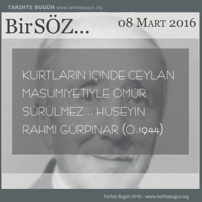Günün Sözü Hüseyin Rahmi Gürpınar ceylan masumiyeti