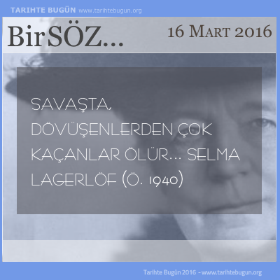 Günün Sözü Selma Lagerlöf savaşta