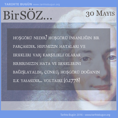 Günün Sözü Voltaire Hoşgörü nedir