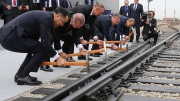 Bakü Tiflis Kars Demiryolu Hattı Açıldı