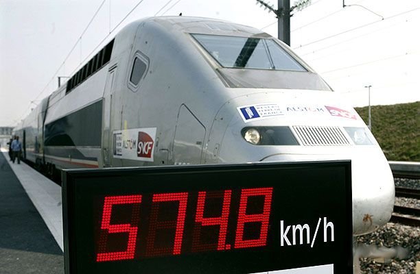 Dünyanın en hızlı treni Fransada