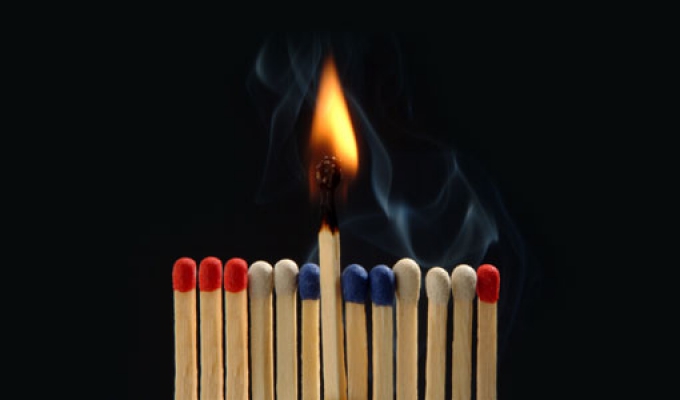 Kibrit tekeli kalktı