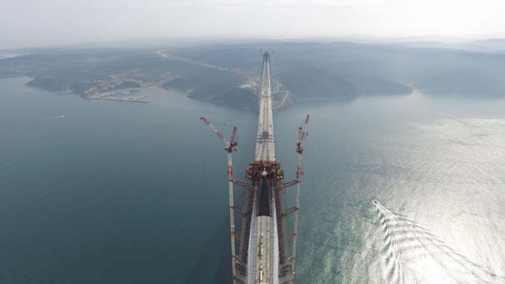 Yavuz Sultan Selim Köprüsü Son Tabliyesi Yerleştirildi